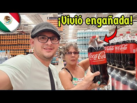 Mi mamá conoce un Supermercado por primera vez en México y en su vida. 61 años engañada en Cuba.