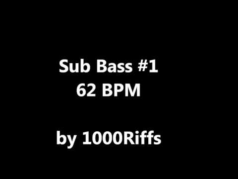Sub Bass Kick Drum #1 : 62 BPM - Beats Per Minute