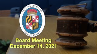 Board Meeting - December 14, 2021 video