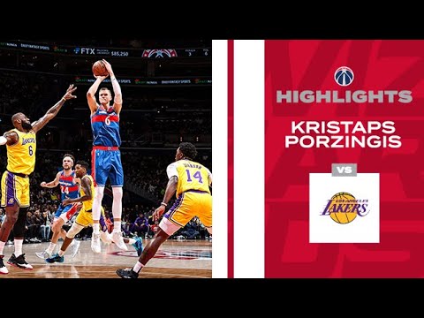 Highlights: Kristaps Porzingis puts up 27 vs Lakers - 3/19/22