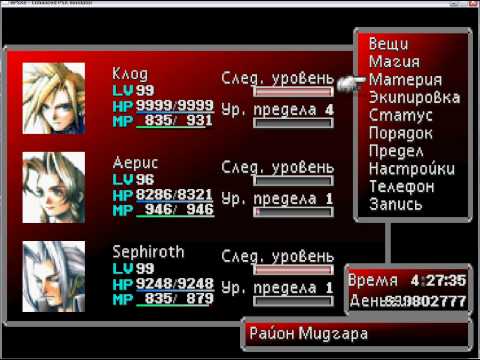 Final Fantasy VII Sephiroth in Team