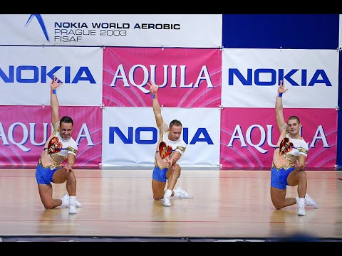 Alexander Fenton, Giorgio Picinelli, Ivan Robustelli (Italy) - 2003 FISAF World Aerobic Championship