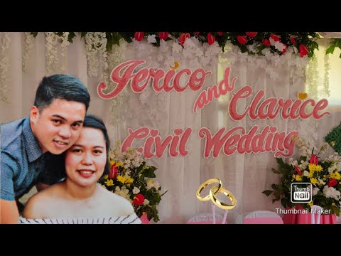 CIVIL WEDDING OF Jerico & Clarice | Best Wishes | #MasterOfCeremony