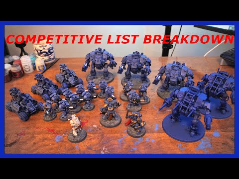 Ultramarines Tactics & Competitive List Breakdown -Warhammer 40k 9th Edition: Competitive Vlog #1