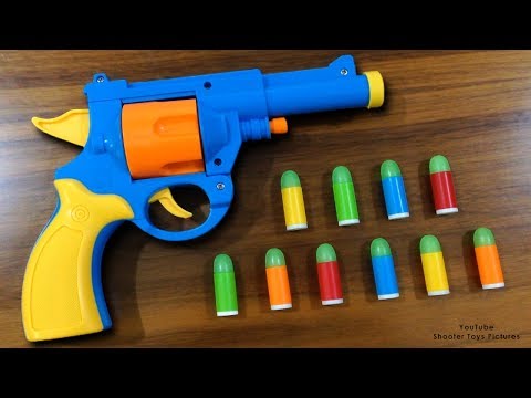 Realistic Toy Gun Sized 1:1 Scale .45 ACP Bulldog Revolver Toy - Rubber Bullet Toy Pistol Video