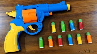 Realistic Toy Gun Sized 1:1 Scale .45 ACP Bulldog Revolver Toy - Rubber Bullet Toy Pistol