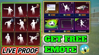 Get Free Emote In PUBG MOBILE !!FREE EMOTES FOR EVERYONE !! New Trick Emotes & Oufits @No_BGaming