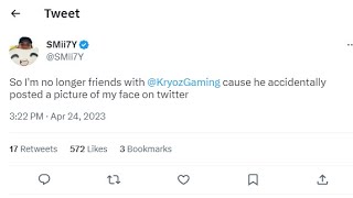 That time Kryoz LEAKED Smii7y's Face