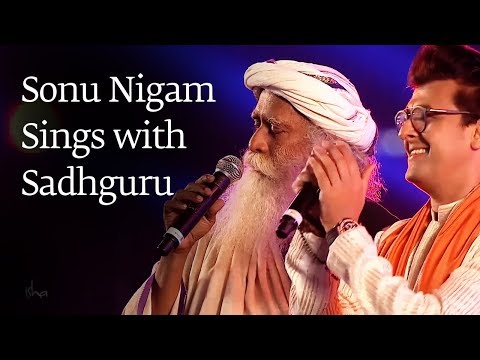 Sonu Nigam Sings with Sadhguru at Mahashivratri 2018