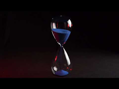 Ampulheta de areia azul, 1 hora