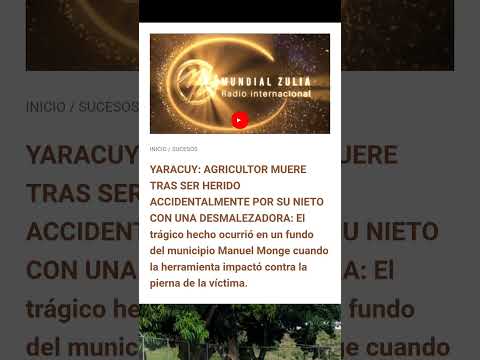 YARACUY: AGRICULTOR MUERE TRAS SER HERIDO ACCIDENTALMENTE POR SU NIETO CON UNA DESMALEZADORA
