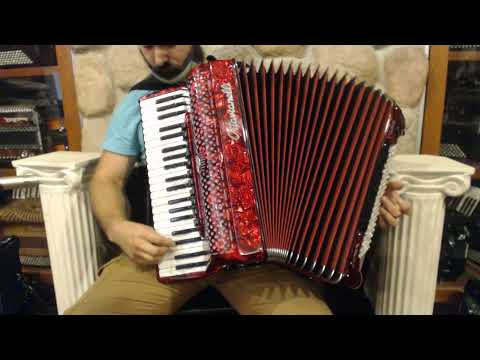 OTTAMUSRD - Red Ottavianelli Musette Piano Accordion LMMM 41 120 $4799