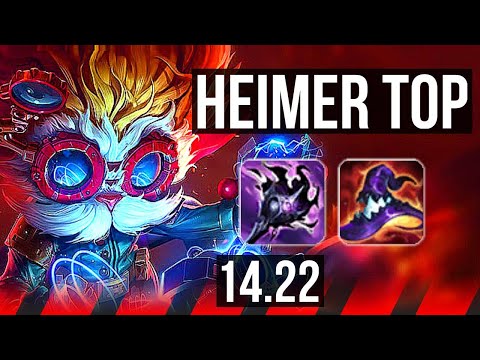 HEIMERDINGER vs TEEMO (TOP) | 600+ games | KR Master | 14.22