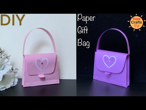 DIY PAPER HANDBAG I How to make paper gift bag l Easy DIY paper craft