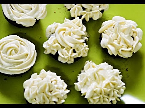 Mini Cup Cakes with Buttercream Frosting without Oven or Beater