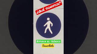 Señal de obligación R-410. Vía reservada para peatones.