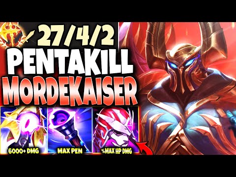 New Mordekaiser PENTAKILL SKIN + PENTAKILL MAX PEN BUILD 🔥 Pentakill III: Lost Chapter Mordekaiser