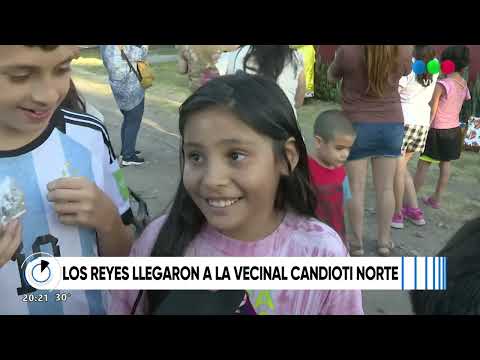 Vecinal Candioti Norte: los niños festejaron la llegada de Los Reyes Magos