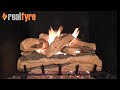 Real Fyre See Thru 18" Split Oak Designer Plus ANSI Certified Vented Natural Gas Logs Set with Variable Flame Automatic Pilot Kit