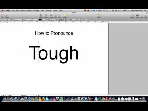 Part of a video titled How to pronounce tough - YouTube