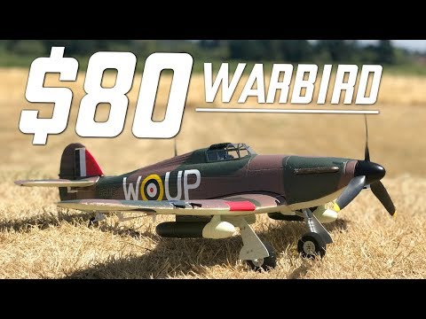 RC WARBIRD - Hurricane MKII Warbird - MAIDEN, FLIGHTS, & REVIEW