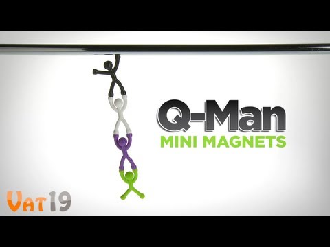 Wholesale Mini Flexible Q Man Magnetic Figures With Hands And Side