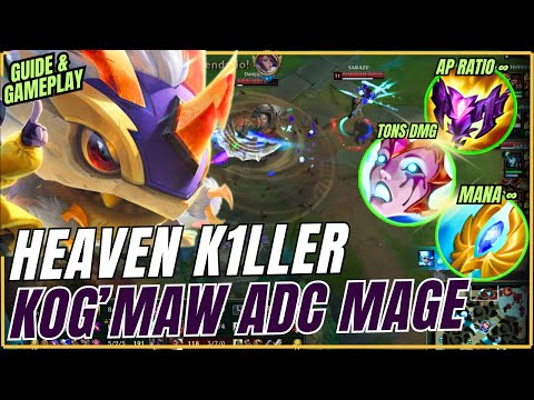 #1 World KOG'MAW AP  | Challenger Kog'maw adc guide & build | montage & gameplay  S13 Patch 13.19 ✅🥇