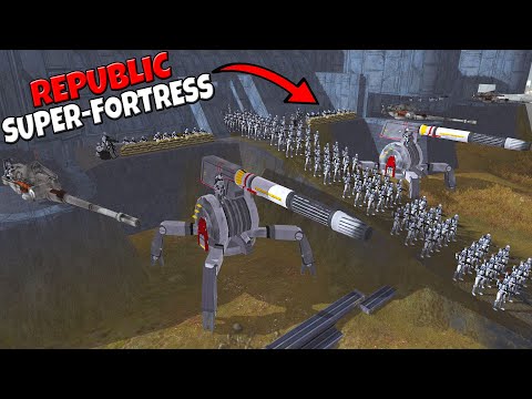 Greatest CLONE SUPER-FORTRESS Ever Made! - Men of War: Star Wars Mod Battle Simulator