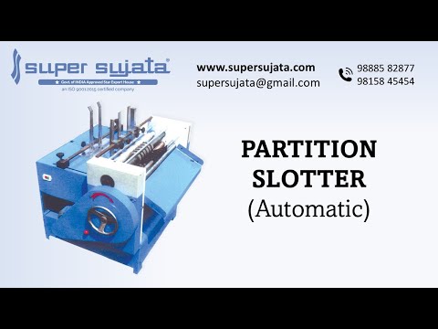 Partition Slotting (Automatic Feeding) Machine for Corrugated Carton Box