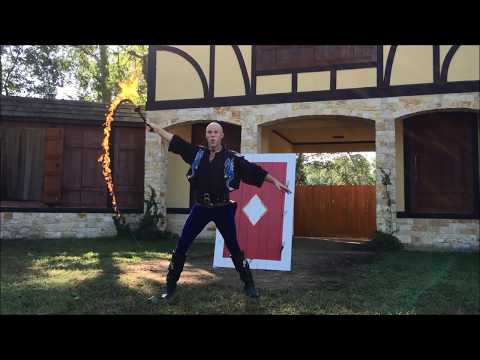 Adam Winrich Fire Whip Show Texas Renaissance Festival 2017
