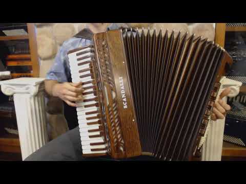 SCANINT120MW - Mahogany Scandalli Intense Piano Accordion LMM H 41 120 $12999
