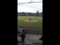 Zak Hitting a Triple in Wood Bat Legion Baseball League 