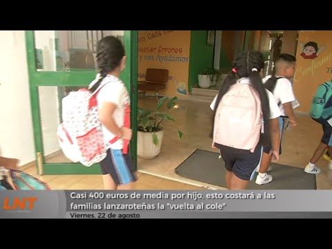 ¿Cuánto cuesta a las familias lanzaroteñas la "vuelta al cole"?