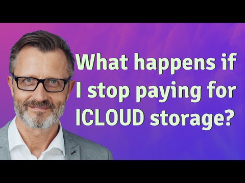 What happens if I stop paying for iCloud storage?