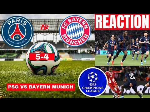 PSG vs Bayern Munich 5-4 Live Stream Champions League Football UCL Match Score Highlights en Direct