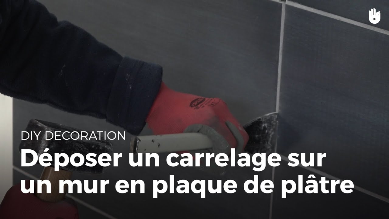 Déposer du carrelage sur un mur en plaque de plâtre