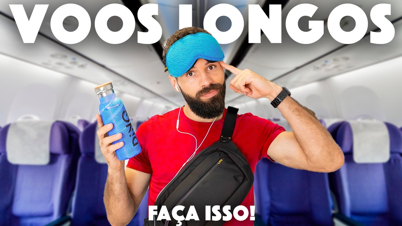 28 DICAS para SOBREVIVER a um voo LONGO na ECONÔMICA