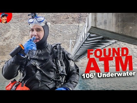 FOUND Stolen ATM Machine (106' Deep) Scuba Diving in Lake! Video