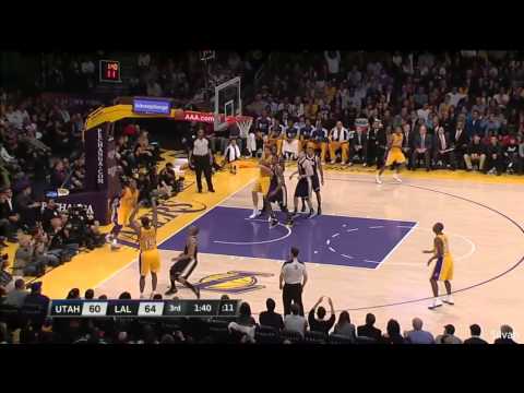 Kobe Bryant 14 PTS & 14 AST vs Utah Jazz - 25/01/2013