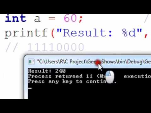 34 Bitwise operator Left Shift and Right Shift in C Programming Hindi