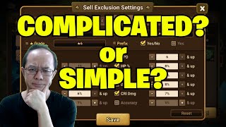 My Sell Exclusion SETTINGS for AUTO BATTLE 30x (Summoners War)