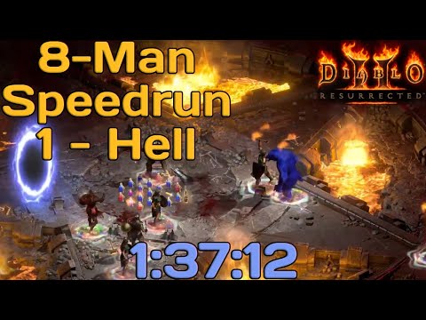 8-Man Hell Speedrun | Diablo 2 Resurrected