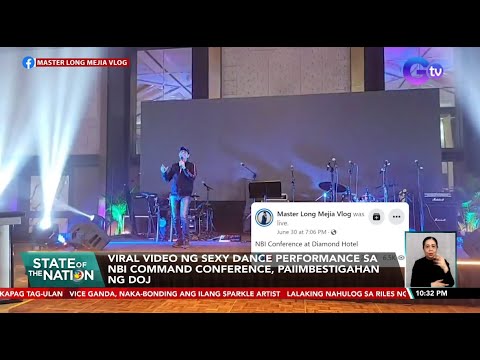 Viral video ng sexy dance performance sa NBI Command Conference, paiimbestigahan ng DOJ SONA