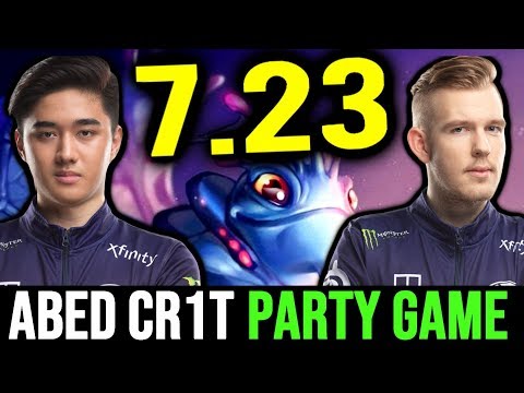 ABED CR1T First Try 7.23 New Patch - Puck New Talent & Next Level Earth Spirit Dota 2