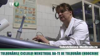 Ciclul menstrual - tulburari, probleme, tratament (VIDEO)