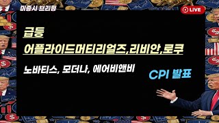 [미국개장]  급등;AMAT, 리비안, 로쿠｜노바티스, 모더나, 에어비앤비｜CPI 발표 등 📢미국증시 브리핑 (260213)
