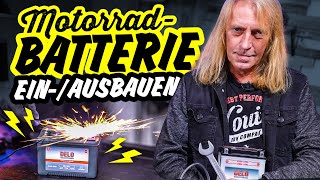Motorradbatterie RICHTIG ein- und ausbauen | HOW TO