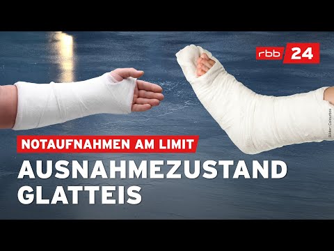 Glatteis in Berlin: Knochenbrüche über Knochenbrüche