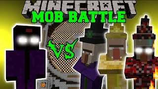WITCH KING VS TONS OF WITCHES - Minecraft Mob Battles - Mob Armor Mods