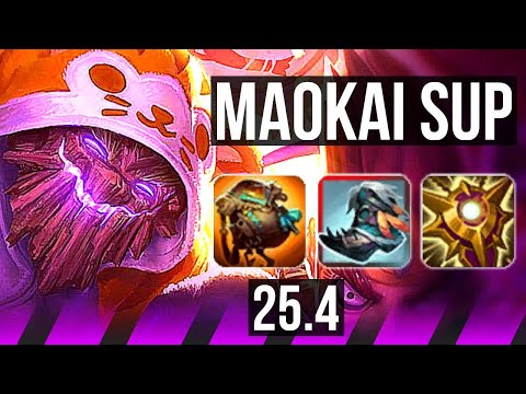 MAOKAI & Twitch vs XERATH & Jhin (SUP) | KR Diamond | 25.4